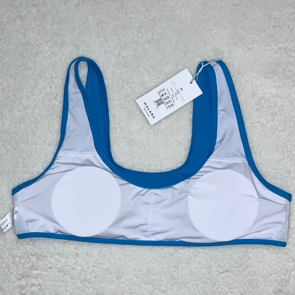 HALARA - NWT Solid U Neck Bikini Top (Size XL) - Picture 6 of 11